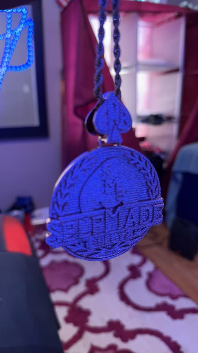 "Self Made" 925 Moissanite Pendent