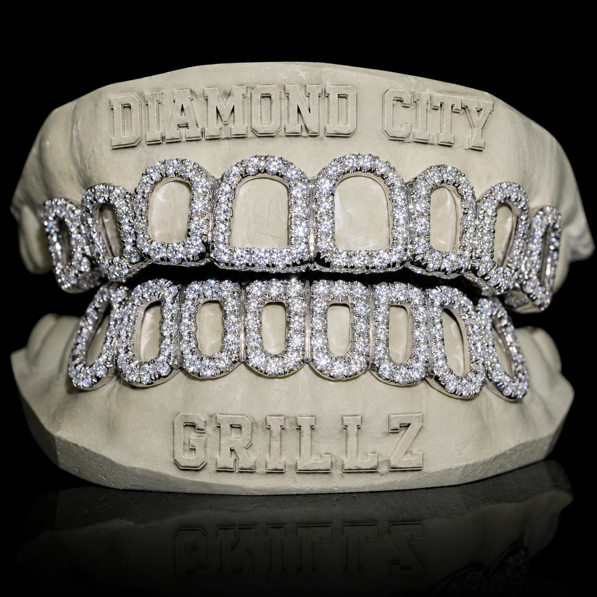 Open Face Moissanite Grillz