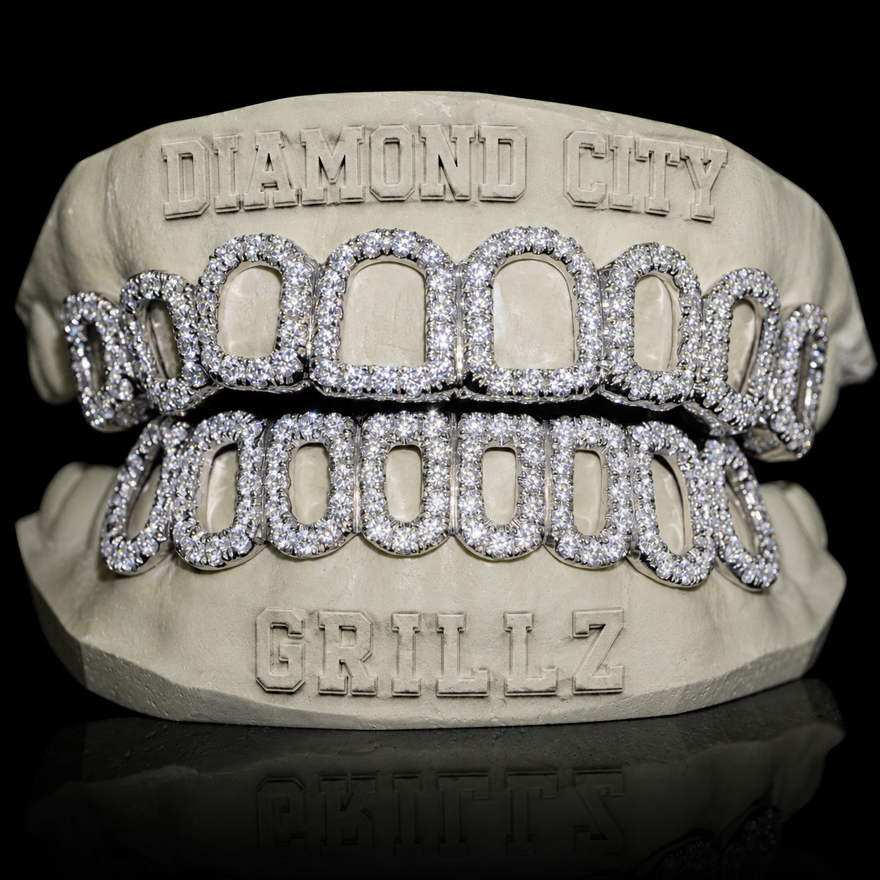Open Face Moissanite Grillz