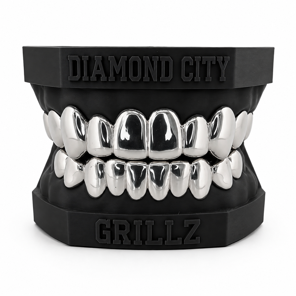 Custom Silver Grillz