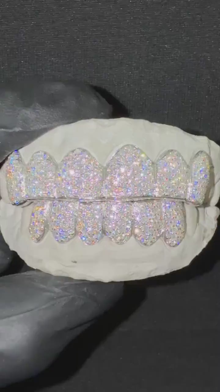 Moissanite Honeycomb Grillz